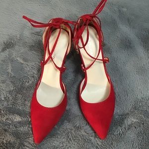 “Oubaoli” Red Dress Shoes 9 1/2